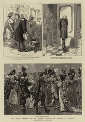 Die Silberhochzeit des deutschen Kronprinzen und der Kronprinzessin